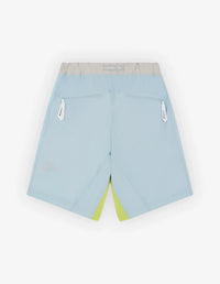 Maison Kitsuné x And Wander Shorts - Blue Green Block