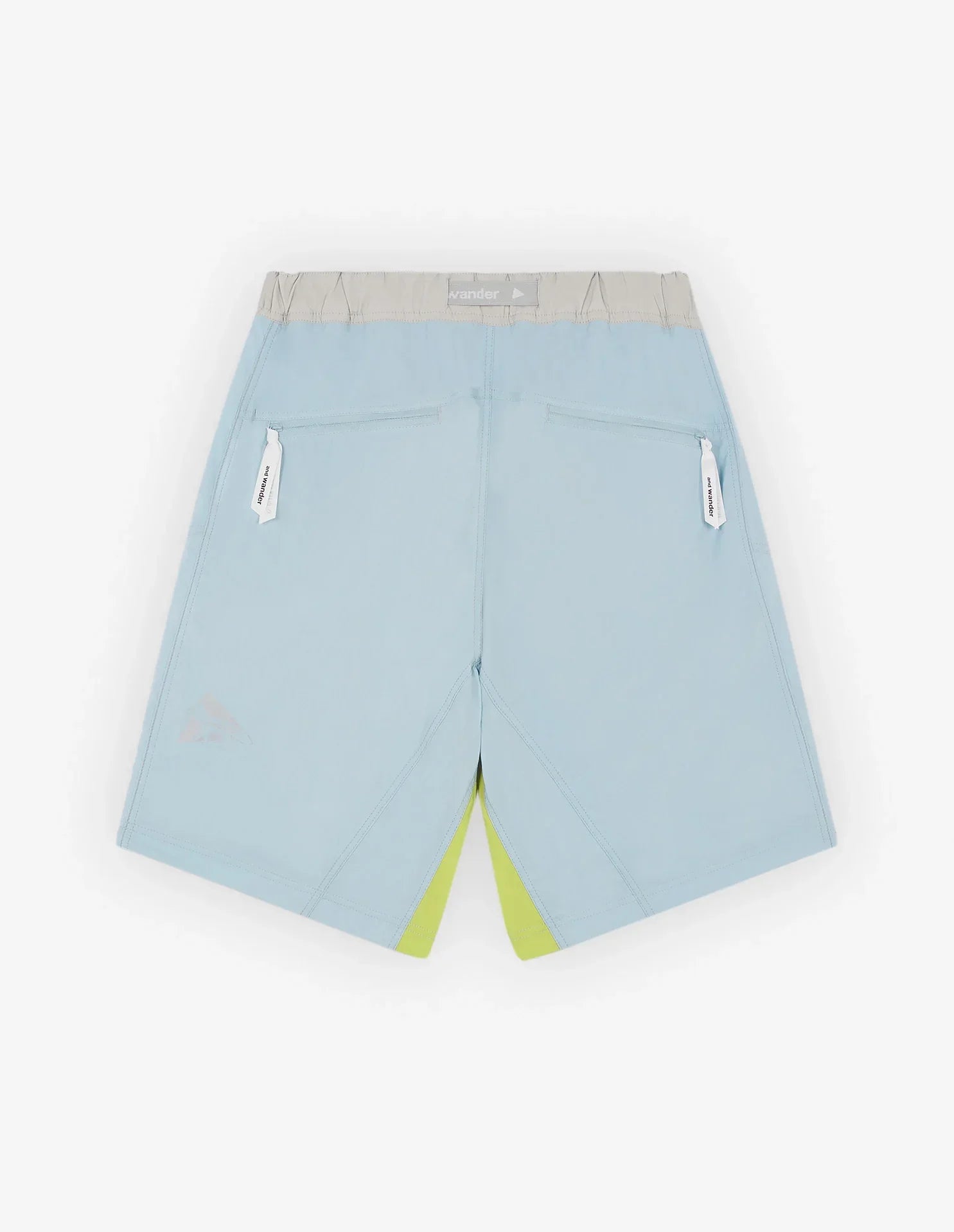 Maison Kitsuné x And Wander Shorts - Blue Green Block