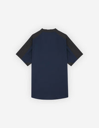Maison Kitsuné x And Wander Shirt - Grey Blue Block