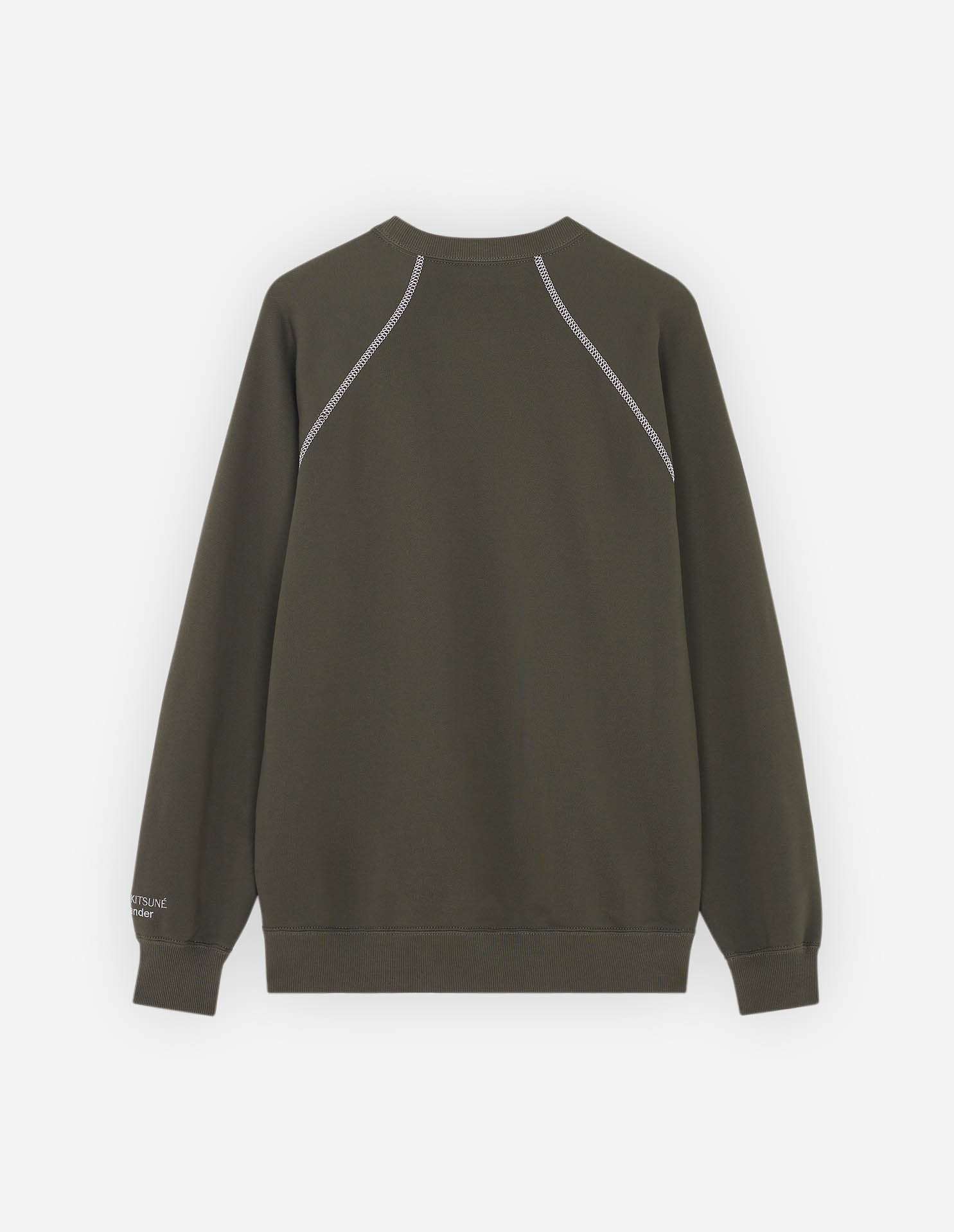 Maison Kitsuné x And Wander Sweatshirt - Khaki