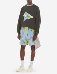 Maison Kitsuné x And Wander Sweatshirt - Khaki