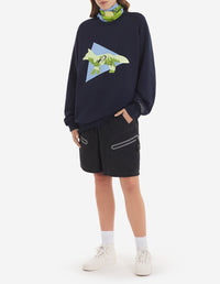 Maison Kitsuné x And Wander Sweatshirt - Navy