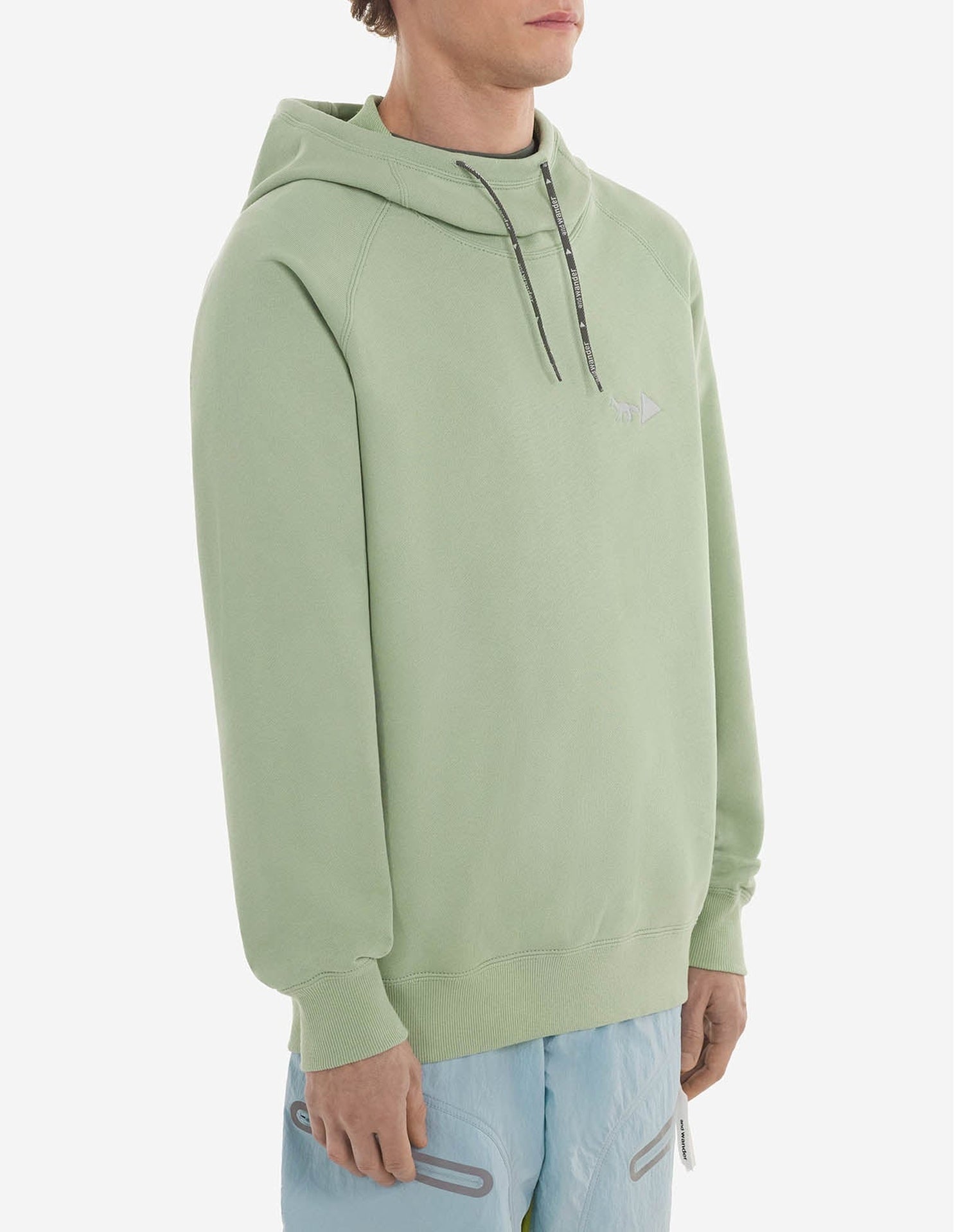 Sweat à capuche Maison Kitsuné x And Wander  - Light Green