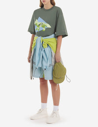 Maison Kitsuné x And Wander T-shirt - Khaki