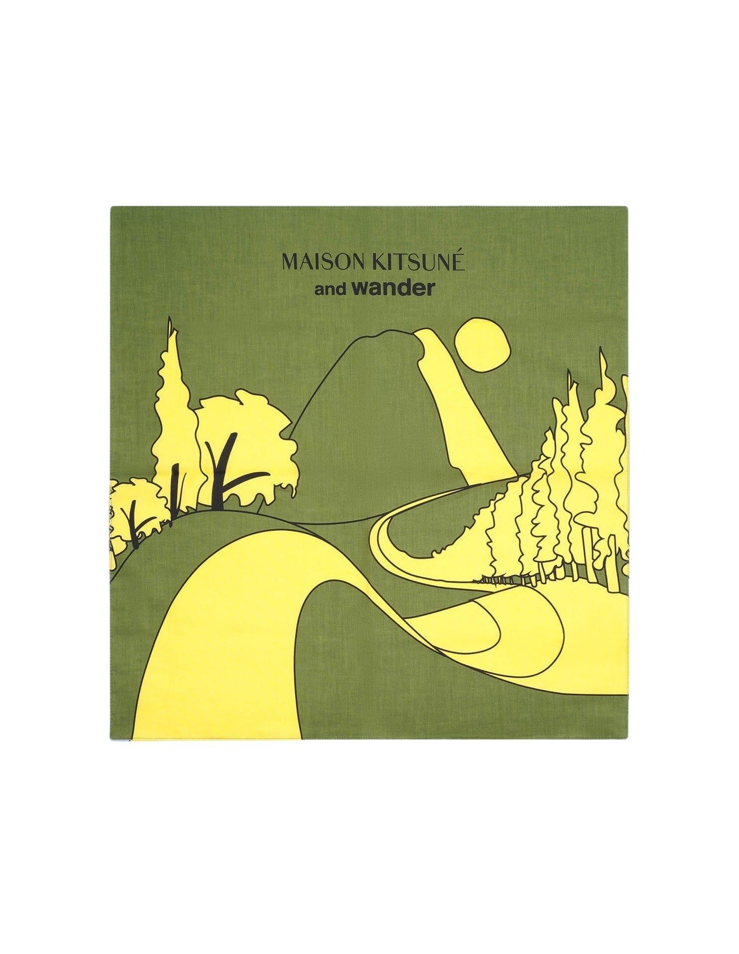 Bandana Maison Kitsuné x And Wander - Khaki