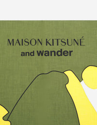 Bandana Maison Kitsuné x And Wander - Khaki