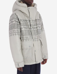 Maison Kitsuné x And Wander Coat - Beige Melange