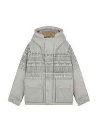 Maison Kitsuné x And Wander Coat - Beige Melange