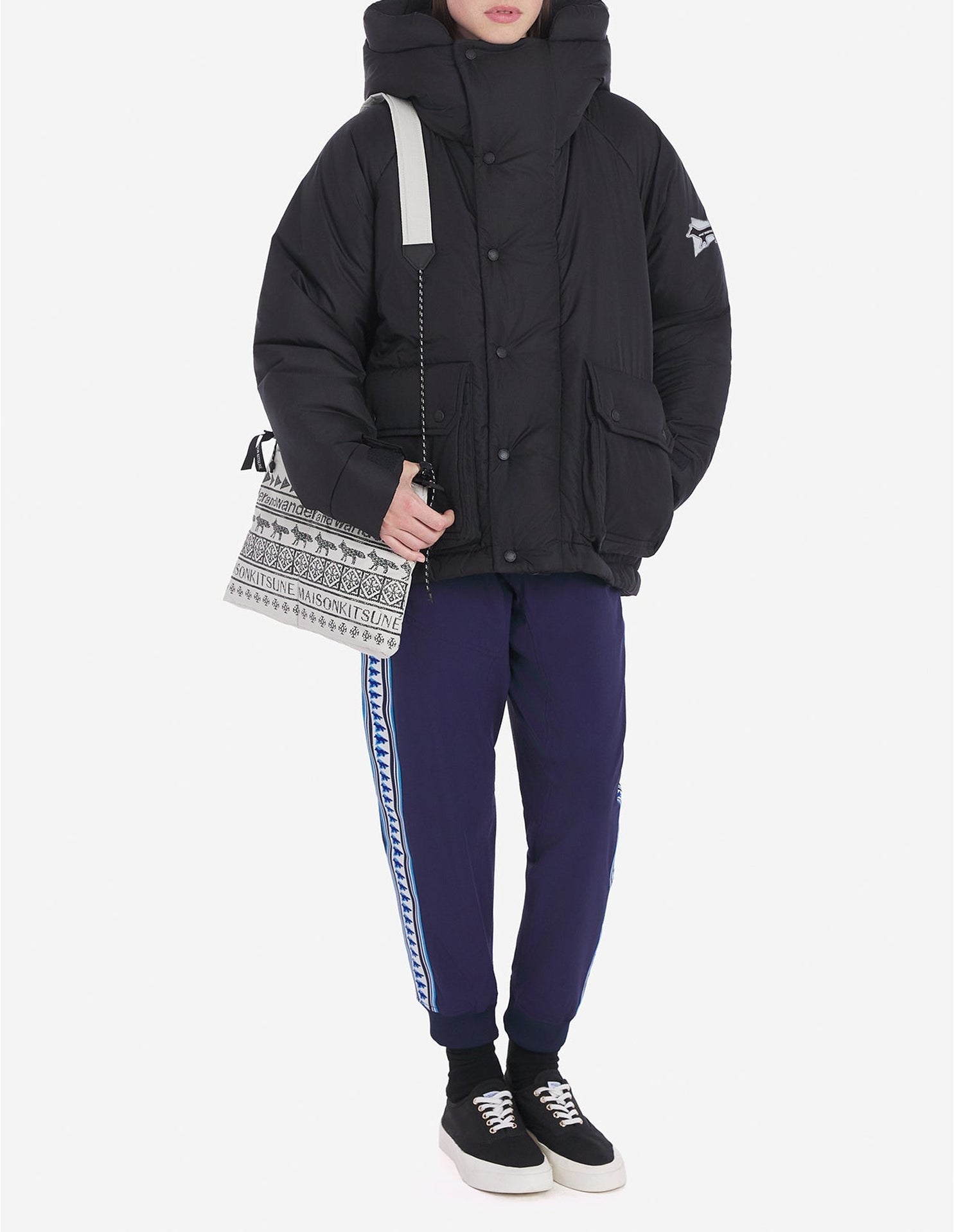 Doudoune Maison Kitsuné x And Wander - Black
