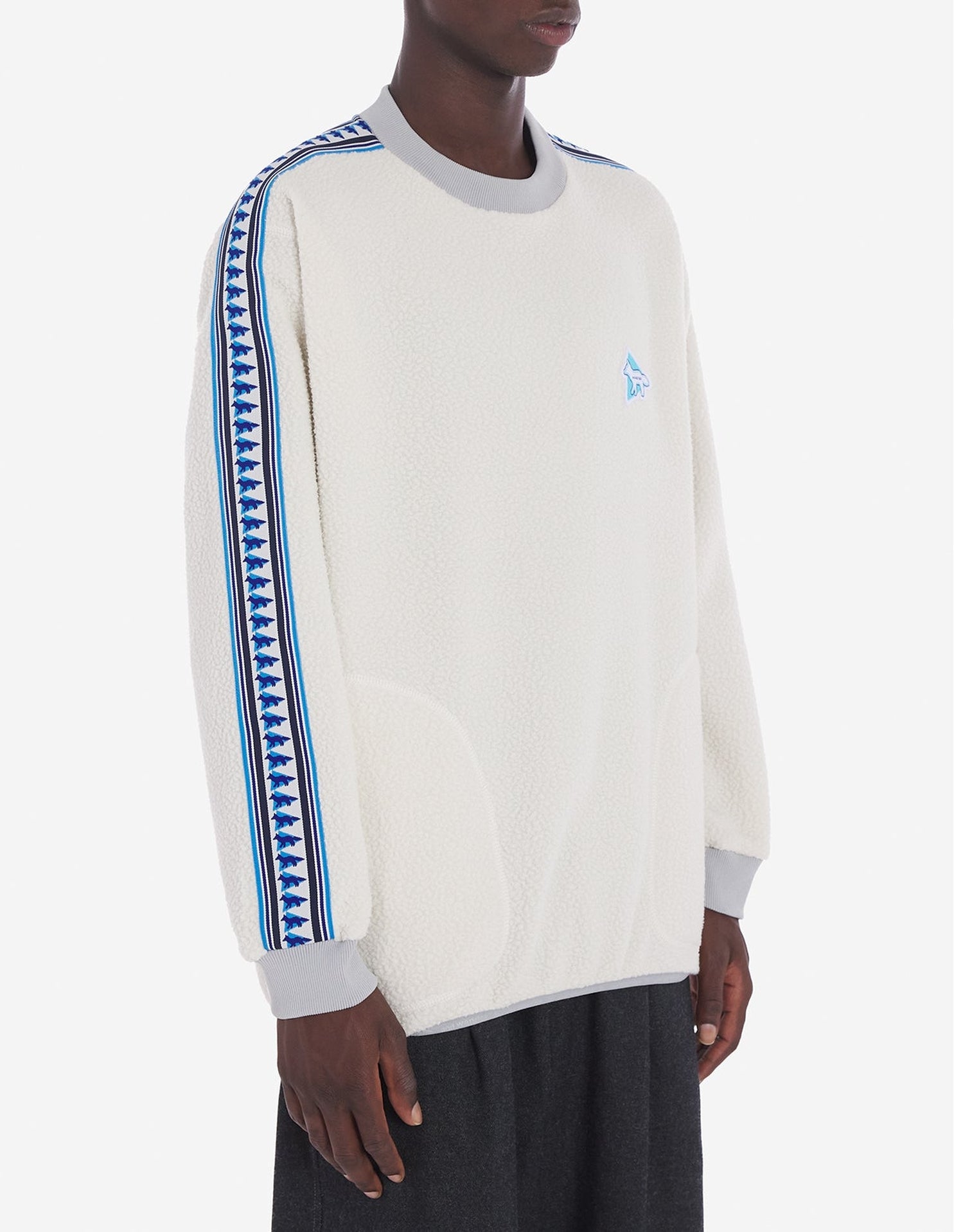 Pull Maison Kitsuné x And Wander - White