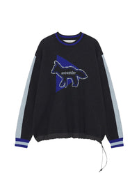Maison Kitsuné x And Wander Wool Sweater - Black