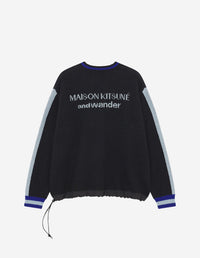 Maison Kitsuné x And Wander Wool Sweater - Black