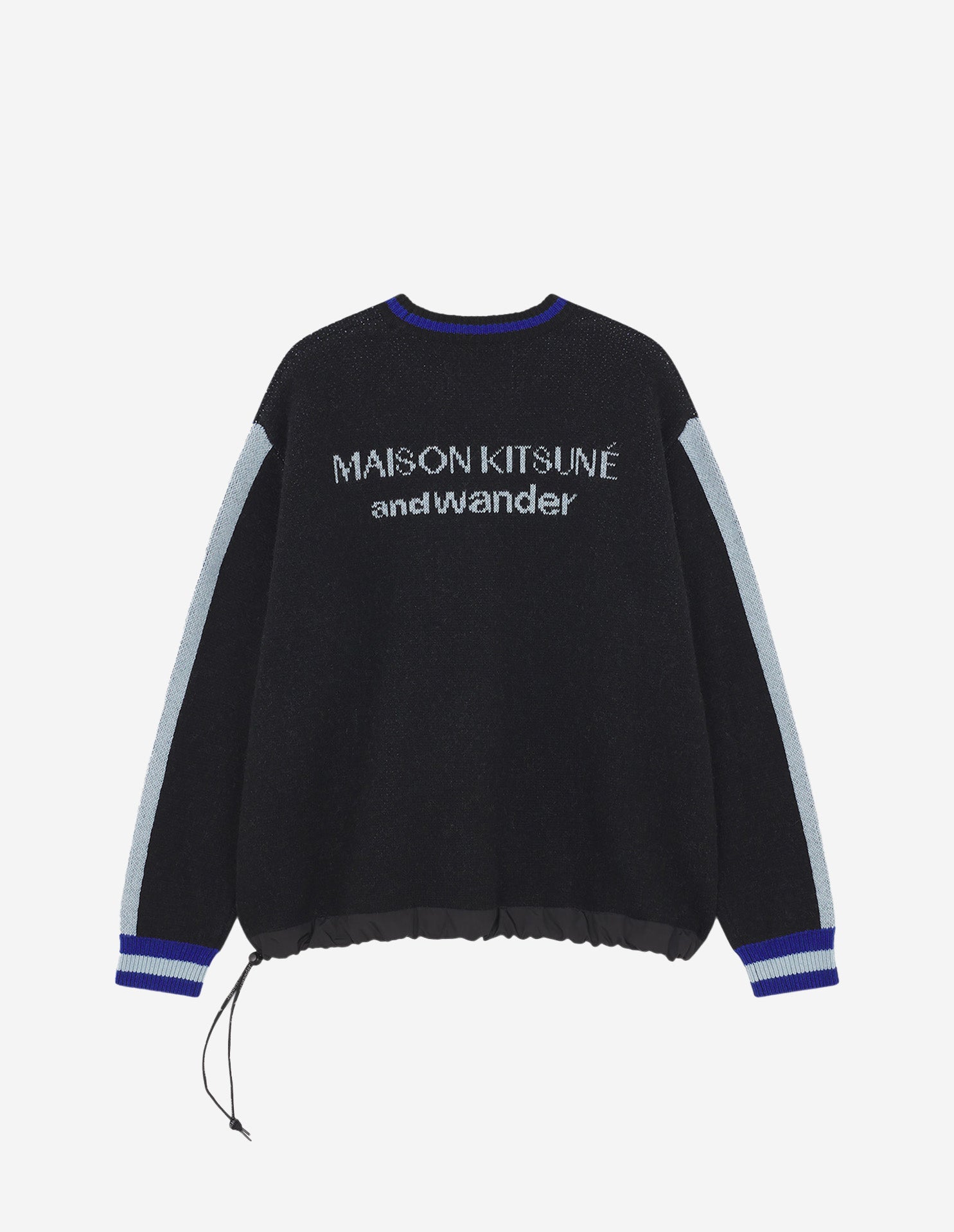 Maison Kitsuné x And Wander Wool Sweater - Black