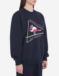 Sweatshirt Maison Kitsuné x And Wander - Navy