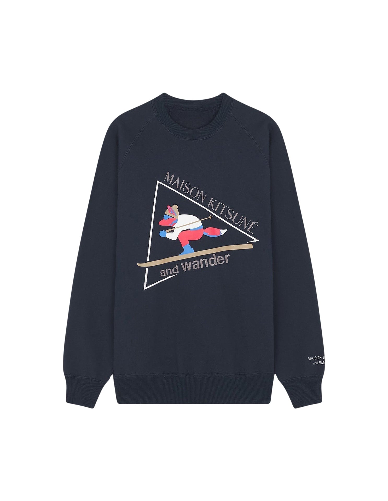 Sweatshirt Maison Kitsuné x And Wander - Navy