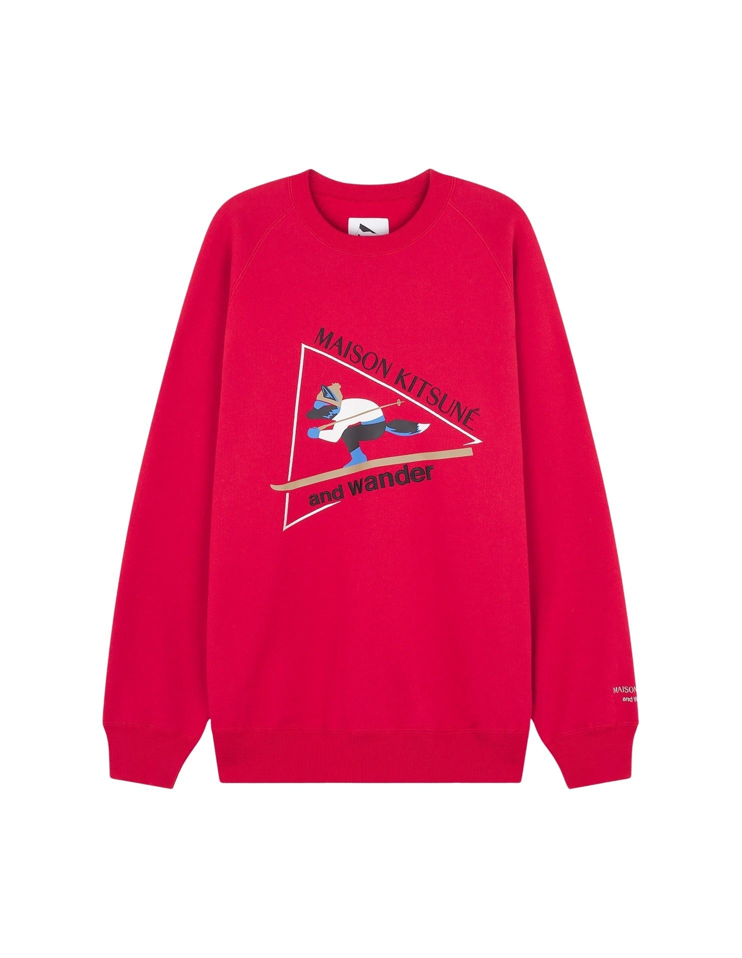 Sweatshirt Maison Kitsuné x And Wander - Red