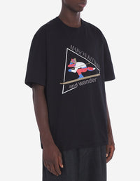 T-shirt Maison Kitsuné x And Wander - Black
