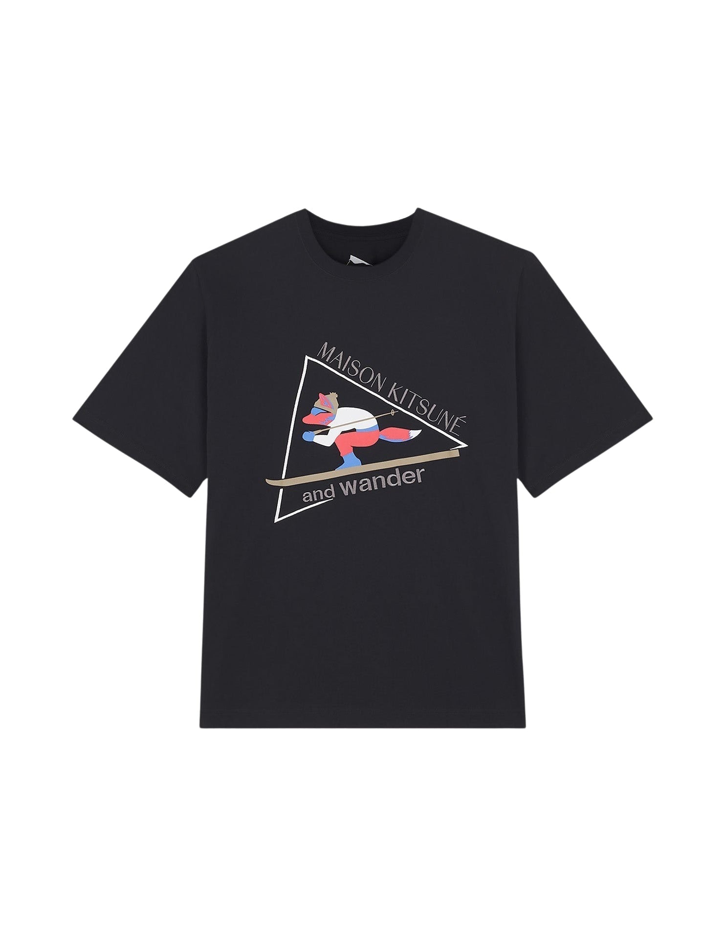 T-shirt Maison Kitsuné x And Wander - Black