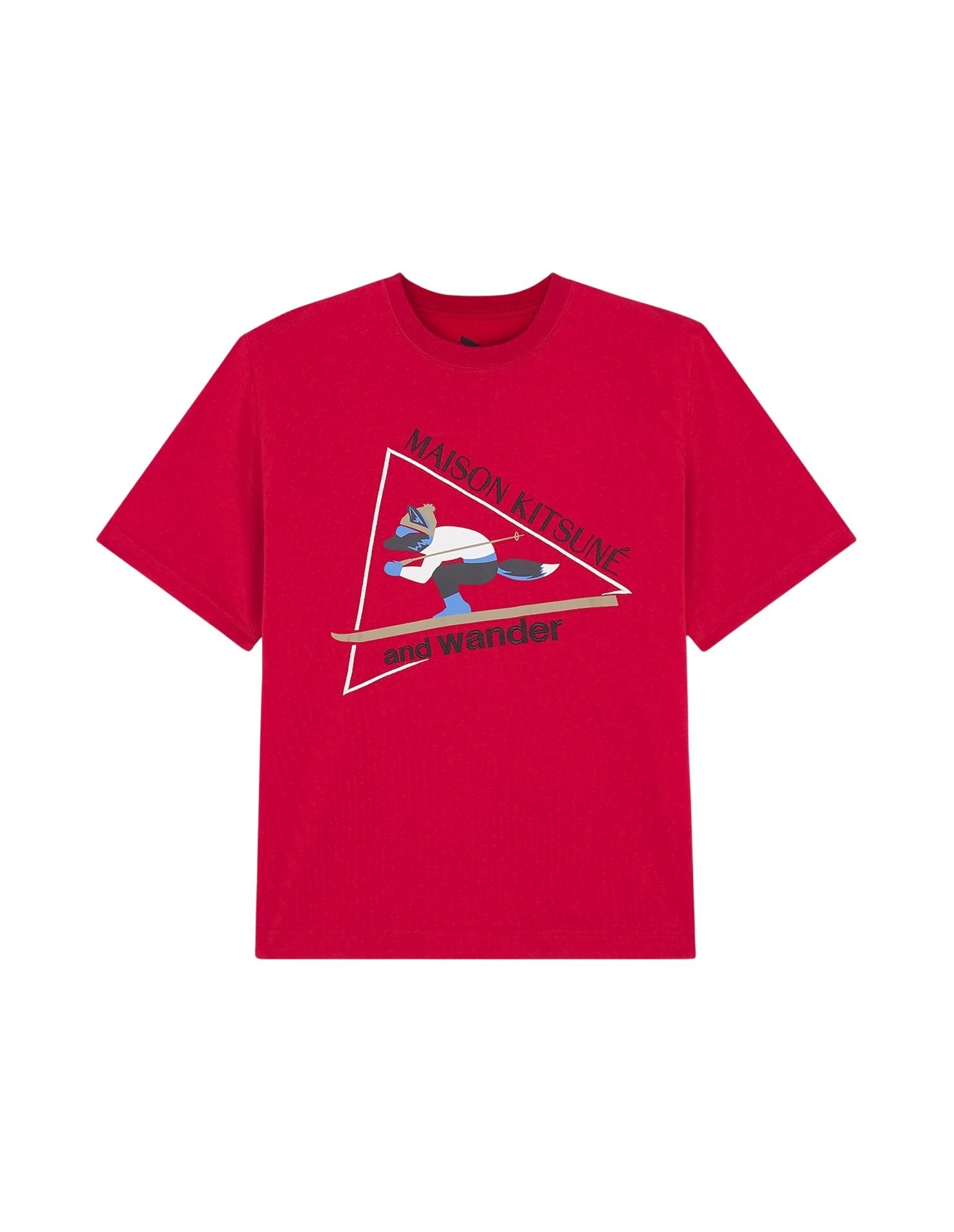 T-shirt Maison Kitsuné x And Wander - Red