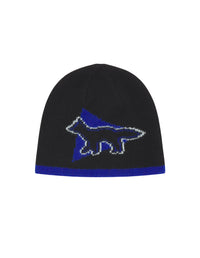 Bonnet Maison Kitsuné x And Wander en laine - Black