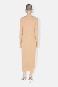 Metallic Rhea Dress - Beige