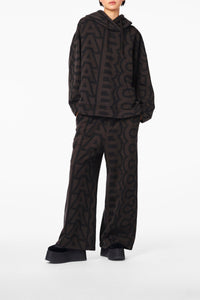 Monogram oversize hoodie - Black & Charcoal