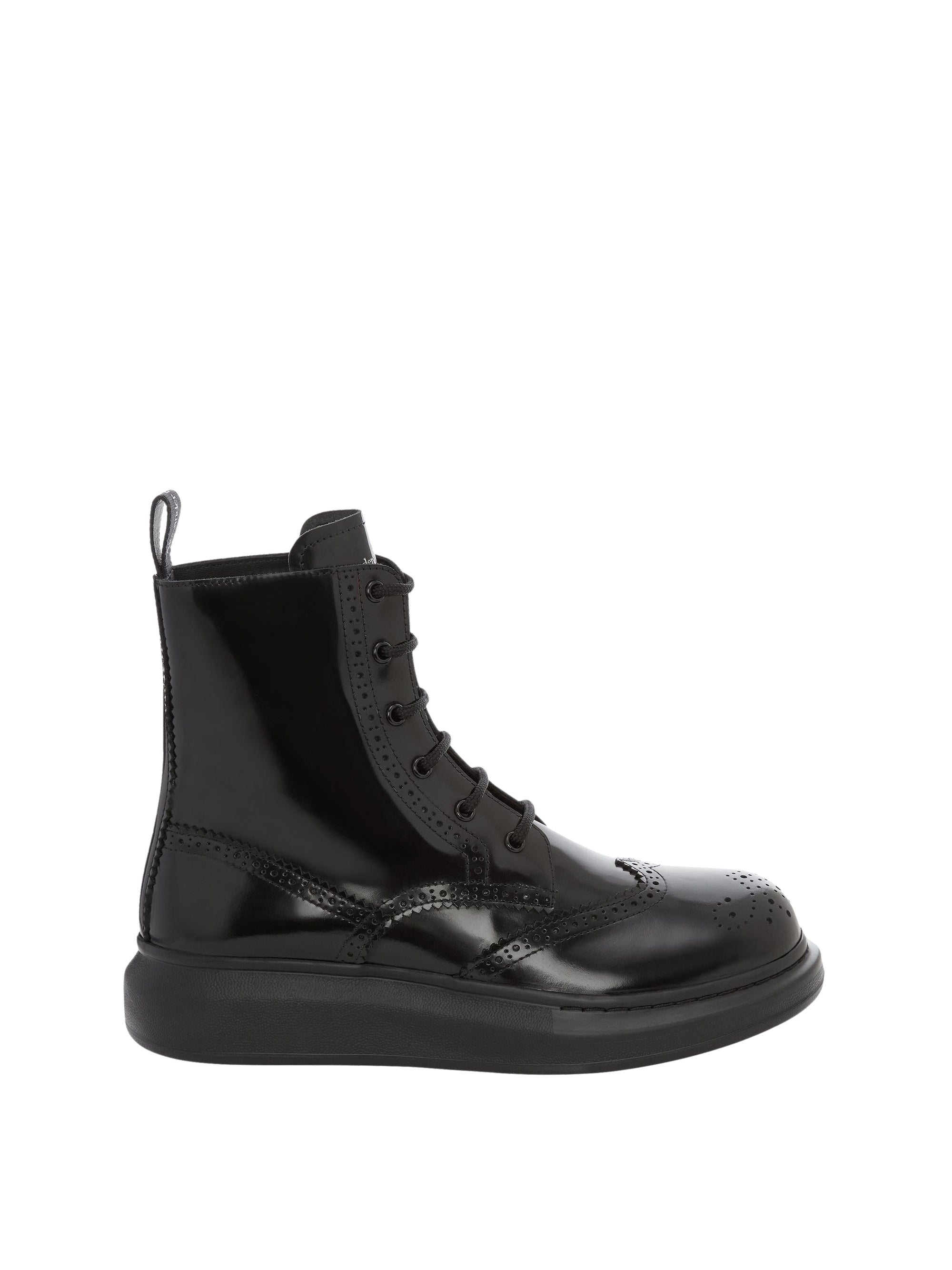 Bottines à lacets en cuir - Black