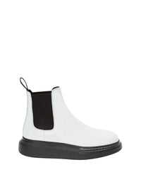 Bottines Chelsea en cuir - White