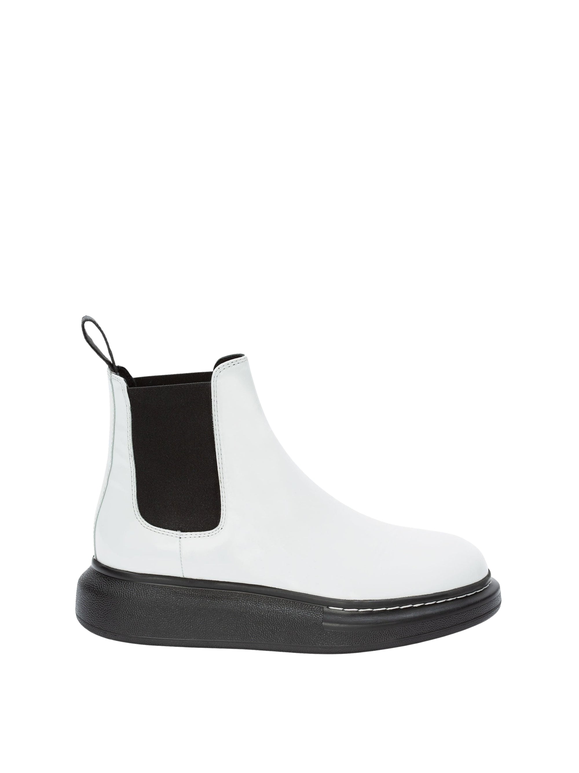 Bottines Chelsea en cuir - White