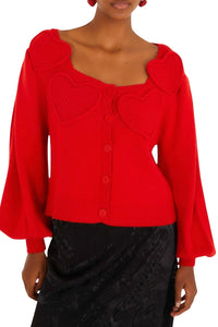 FELIX_JAMBES_Red Cardigan - Red