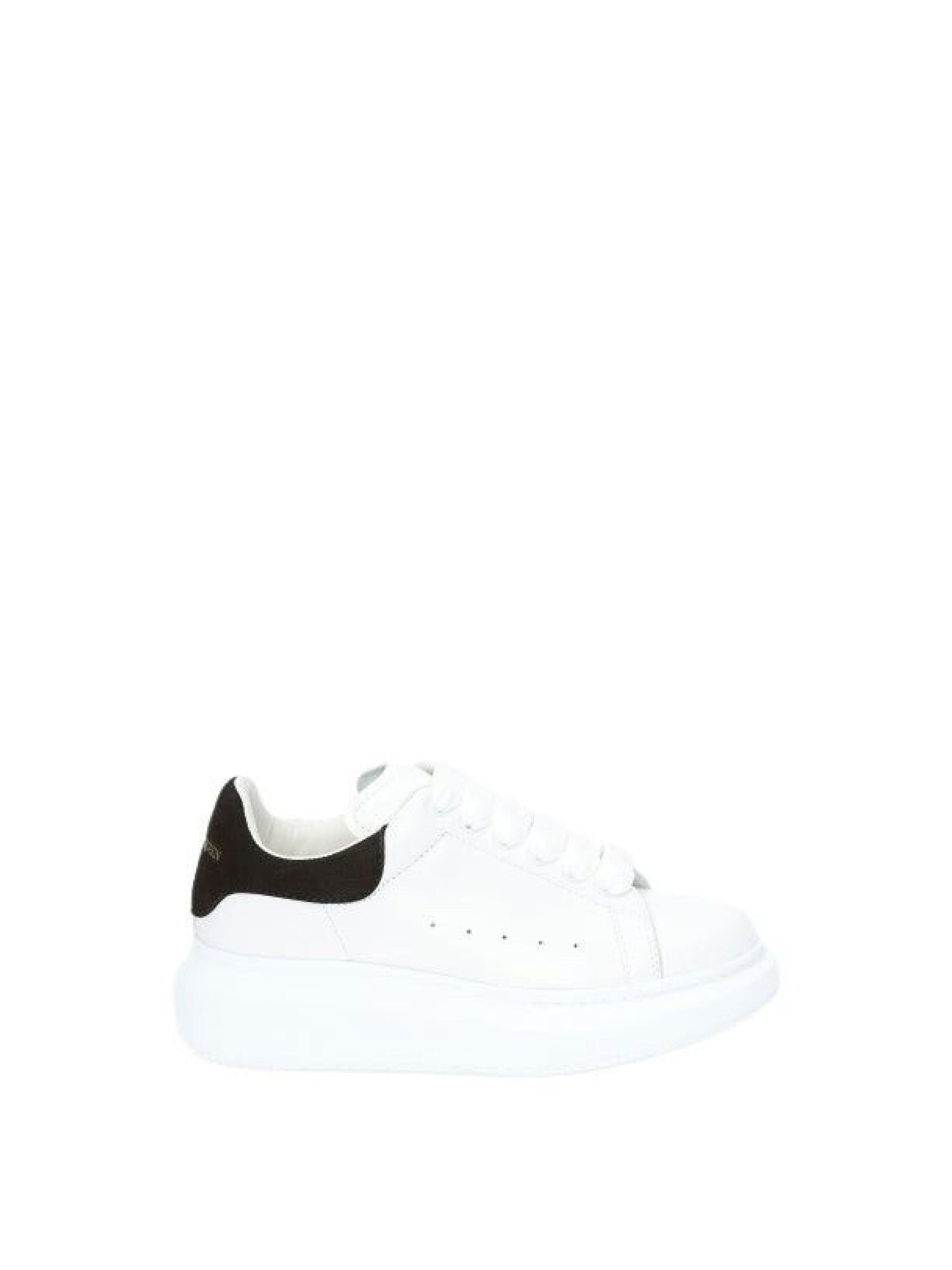 Sneakers à lacets en cuir - White Black