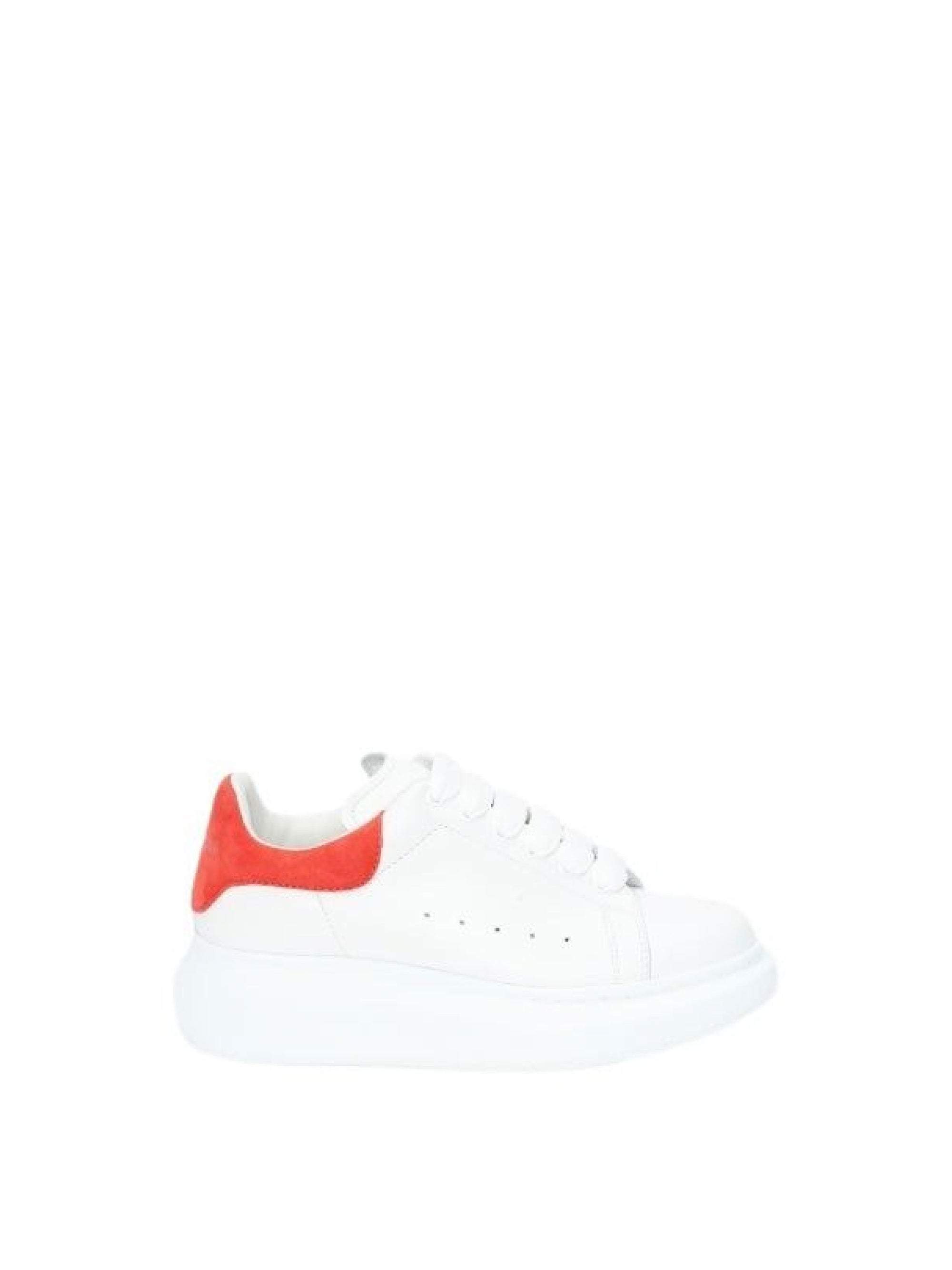 Sneakers à lacets en cuir - White Lust Red