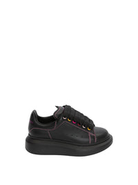 Sneakers à lacets en cuir - Black
