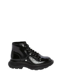 Bottines à lacets en cuir - Black