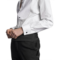 Chemise Marlie à col cassé en coton - Blanc