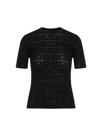4G LACE CREW NECK SWEATER SHORT SLEEVES
