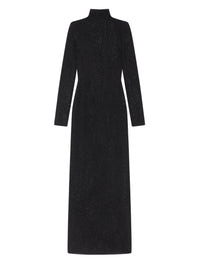 TURTLENECK OPEN BACK LONG DRESS