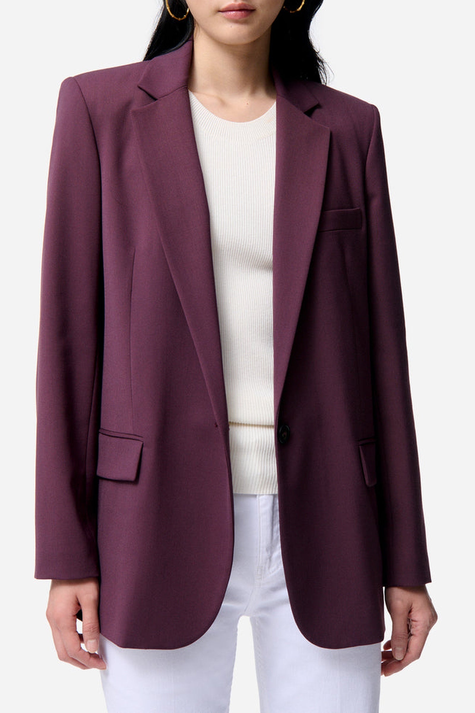 RECO : 150 // Veste Tilia en laine - Bordeaux