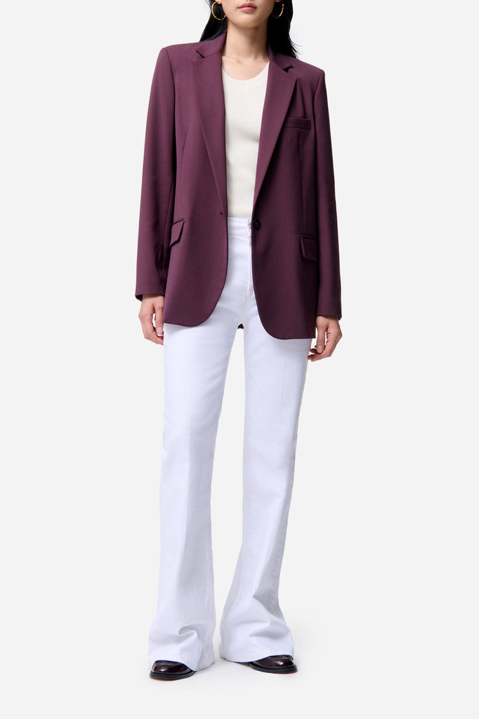 RECO : 150 // Veste Tilia en laine - Bordeaux
