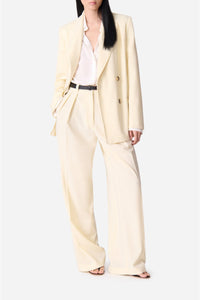 Blazer Damarys en laine mélangée - Vanille