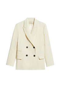 Blazer Damarys en laine mélangée - Vanille