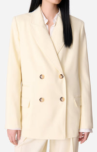 Blazer Damarys en laine mélangée - Vanille