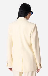 Blazer Damarys en laine mélangée - Vanille