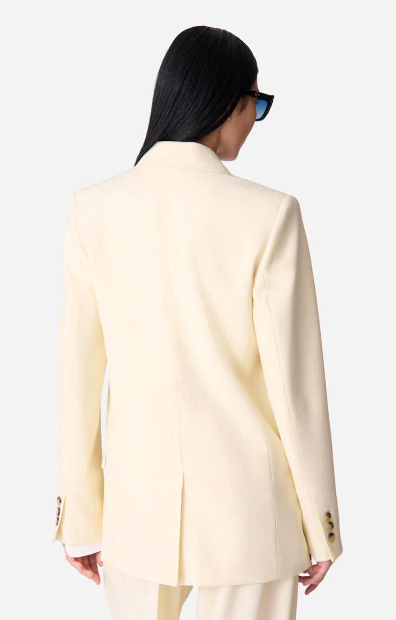 Blazer Damarys en laine mélangée - Vanille