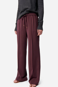 Pantalon Cliff en laine - Bordeaux