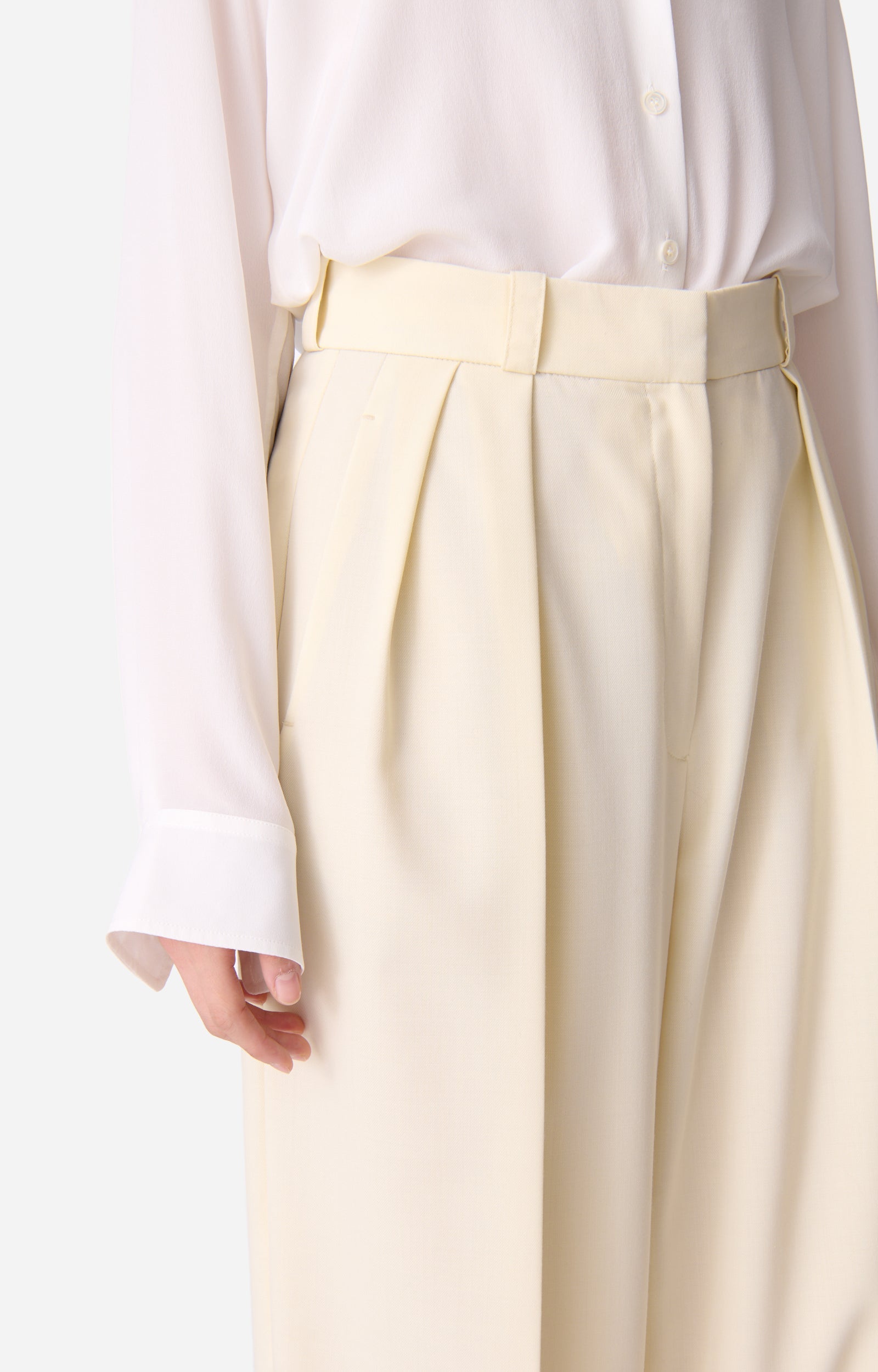 Pantalon à pinces Bjorn - Vanille