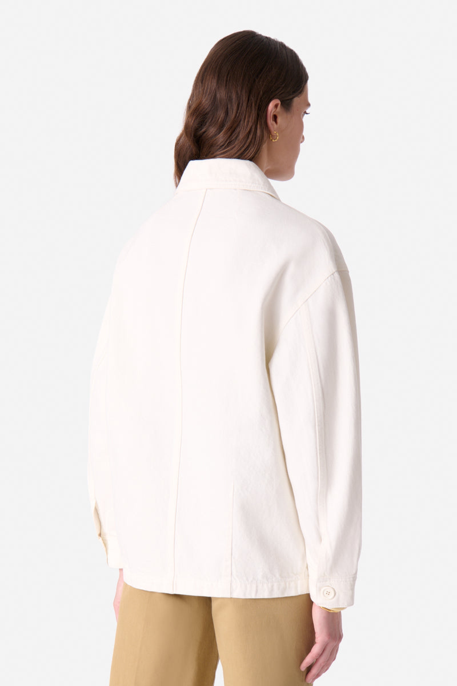 Veste courte Neli en coton - Écru