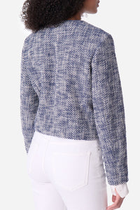 Veste Deana en tweed - Marine