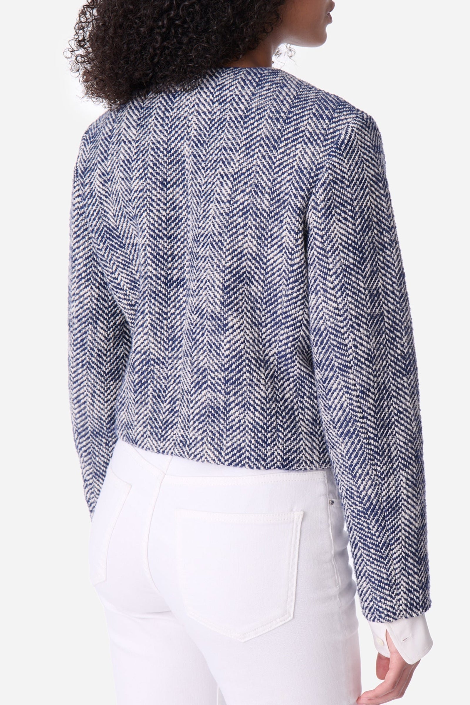 Veste Deana en tweed - Marine