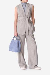 Veste sans manches Christen en laine - Gris Clair